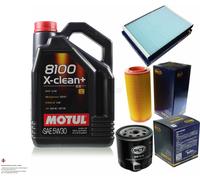 5L Controllo Set Motul 8100 X-Clean+ 5W-30 Per VW Lupo 1.4 FSI