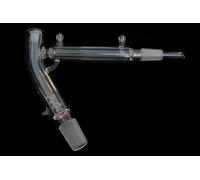 5L Jacketed Glass Short Path Distillation Head with Horizontal Vigreux Bent 60 Degree - 24/40 Right Connector, 34/45 Bottom Connector