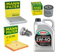 5L Kit Olio Ispezione Interno dell'aria Filtro Vite per Audi A1 1.0 TFSI