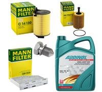 5L Kit Olio Ispezione Interno dell'aria Filtro Vite per VW Golf V 2.0 SDI