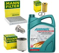 5L Kit Olio Ispezione Interno dell'aria Vite Dell'olio Del Filtro per Audi Seat