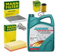 5L Kit Olio Ispezione Interno dell'aria Vite Dell'olio Del Filtro per Audi Seat