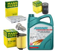 5L Kit Olio Ispezione Interno dell'aria Vite Dell'olio Del Filtro per Audi Seat