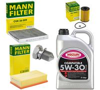 5L Kit Olio Ispezione Interno dell'aria Vite Dell'olio Del Filtro per Audi Seat