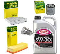 5L Kit Olio Ispezione Interno dell'aria Vite Dell'olio Del Filtro per VW Caddy