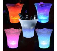 5L LED CESTINO DI GHIACCIO Champagne Bevande Bar Festa 7 Colore Cambiando 5PCS