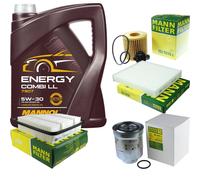 5L MANNOL 5W-30 Combi LL+MANN-FILTER Filtro Per Toyota Auris 1.4 D-4D