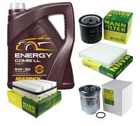 5L mannol 5W-30 Station Wagon Ll + Mann filtro per Toyota Auris 1.4 D-4D