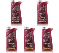 5L MANNOL Basic Plus 75W-90 API GL 4+ Olio Trasmissione MN81081