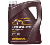 MANNOL LONGLIFE 504/507 Olio motore 5W-30 Olio 5L MN7715-5 per VW GOLF VI (5K1)