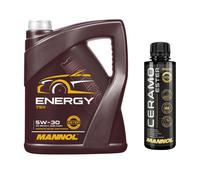 5L MANNOL Olio Motore ENERGY 5W-30 Inclusi Additivi Ceramo Ester 9829