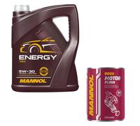 5L MANNOL Olio Motore Energy 5W-30 Per VW UP 1.0 Golf V Mercedes-Benz A-Klasse