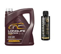 5L MANNOL Olio Motore LONGLIFE 508/509 0W-20 Inclusi Additivi Ceramo Ester 9829