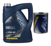 5L MANNOL Olio Motore SAE 15W-40 DIESEL Motorspülung Motor Flush Reiniger