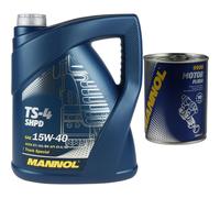 5L MANNOL Olio Motore TS-4 SHPD 15W-40 API Camion Autobus Pulizia Motore