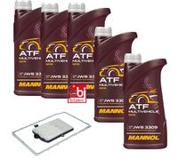 5L MANNOL Olio per Ingranaggi Atf Jws Filtro Trasmissione Ford Ranger 3.2 TDCI