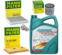 5L Öl Set Ispezione Interno dell'aria Filtro olio Vite per Audi A1 1.4 140 PS