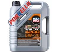 5L OLIO LIQUI MOLY TOP TEC 4200 5W30 NEW GENERATION ACEA C3 C2 VW AUDI MB BMW