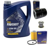 5L Olio Set Ispezione Carburante Filtro Vite per Opel Movano 2.8 114 Ps
