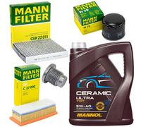 5L Olio Set Ispezione Luft-Innenraum Filtro Vite per Dacia Logan Nei Boschi II