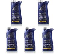 5L Original MANNOL Olio Per Ingranaggi Ipoidi 80W-90 API GL 4/GL 5 LS MN8106-1