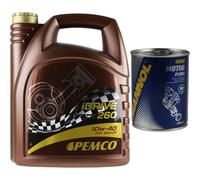 5L Original PEMCO Olio Motore IDRIVE 260 10W-40 Engine Oil Olio Flush