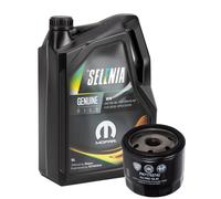 5L Originale Petronas Selenia Olio 5W40 Wr + Fiat Filtro 71753742 9.55535-N2