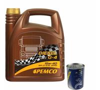 5L PEMCO DIESEL G-4 SHPD 15W-40 Olio Motore API CI-4/SL ACEA A3/B4 E7 JASO DH-1