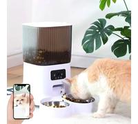 5L Smart WiFi APP Camera alimentatore automatico per animali domestici distributore di cibo per gatti Video Smart Feeder per gatti cani ciotola per alimenti secchi per animali domestici Double bowl WI