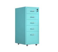 5LayerSteel Sto CabinetThickened Filefor Office Multifunctal Data ChestDer Unit (blu)