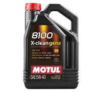 5LT MOTUL 8100 XCLEAN GEN2 5W40 Olio motore 100% sintetico per benzina e Diesel