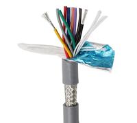 5M 26/22/18/17AWG 10-30core Cavo schermato Towline Cavo flessibile in PVC Resistenza alla flessione Filo di rame puro resistente alla corrosione(20C 5 meter,0.5MM 20 AWG)