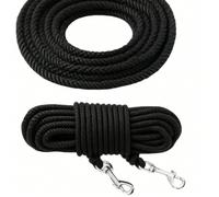 5m/9m/20m Guinzaglio per gatti super leggero - lunghezza extra lunga e ultra sottile, adatto per avventure all'aperto ed in giardino Nero 5 metri,Nero 10 metri,Nero 20 metriA strisceNylon