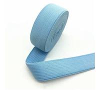 5M Elastici in maglia elastica fai da te Gonne da tavolo Pantaloni Accessori da cucito Rotolo di tulle rosa bianco Decorazione per matrimoni Baby Shower - Azzurro - 20 mm 5 metri