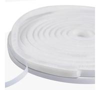 5m Guarnizione Spazzola, 9 mm (L) x 15 mm (S) Guarnizione a Spazzola Autoadesiva, Antipolvere, Antivento, Paraspifferi Spazzola Per Porte, Riduzione del Rumore, Finestre, Armadi, Bianco