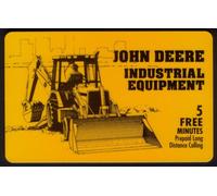 5m John Deere Industriale Equipment (Set Di 3) Tractors Telefono Card