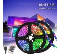 5M Led Light con spina USB 24 tasti 5050 Multicolor RGB TV sfondo Light Bar sala giochi decorazione per feste in famiglia luce notturna