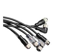 5m Linea M12 4 5 Pin PVC LED IP67 Cavo sensore Connettore Tipo A Presa Spina Impermeabile MaschioFemmina Flangia ad angolo retto(M12 I PVC NPN,5M_4 P)