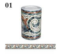 5M Muro da Parete Bordi Adesivi Autoadesivo Mosaico Floreale Parati Decorazione