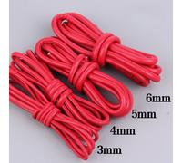 5M Pecora Pelle Cover Corda Cavo Artigianato Rotondo Fai da Te 3mm 4mm 5mm 6mm