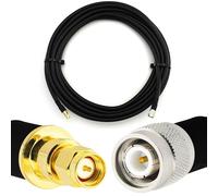 5m TNC maschio a SMA maschio Prolunga coassiale flessibile HF400 interamente in rame da 50 Ohm (equivalente a LMR400 UF UltraFlex) - per antenna RF/radio HAM/CB/wireless