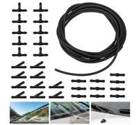 5m Tubo Tergicristalli con 30 Pezzi Conettore per Tubi, Tubi Lavavetri per Parabrezza Dell’auto, Tubo Parabrezza, tubo flessibile per acqua tergicristalli, Kit Lavavetri per Parabrezza con Tubo