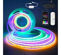 5M WiFi COB RGBIC+Bianco caldo Striscia LED, 784LED/M, Striscia led RGB,Led Striscia 24 V Nastri LED funziona con Google Home Assistant/Alexaz,LED Strisce Dimmerabile con telecomando