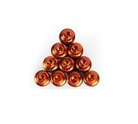 5mm 10PCS Moto Parabrezza Bulloni Carenatura Montaggio Parabrezza Vite Per Zx6r Zx10r Zx7r Zx11 Z900 Z750 Z1000 Kit bulloni carenatura(Arancia)