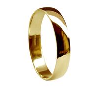 5mm 9ct Oro Giallo a D Profilo Matrimonio Anelli UK Hm Pesante Extra Fascia