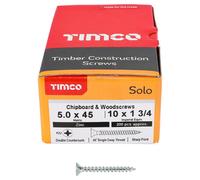 5Mm X 45Mm Pozidriv Doppio a Testa Svasata Zp Solo Truciolare Viti Legno 200 Set