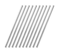 5mmx200mm 304 Inox Acciaio Solido Rotondo Asta per DIY Artigianato - 10pz
