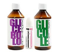 5MONKEYS - Base Neutra - Kit 1L Glicole Propilenico e Glicerina Vegetale di Grado Farmaceutico Certificato + 1 Flacone Vuoto Graduato da 60 ml - Rigorosamente Made in Italy