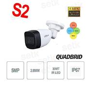 5MP 4IN1 2,8MM IR30 DAHUA HAC-HFW1500C-S2 QUADBRID BULLET 30 METRI