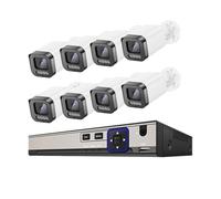 5MP PoE NVR Kit Color Night Face Detect (2T, 10CH NVR x 8Cameras)